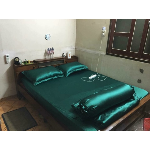 Trọn bộ chăn ga gối phi lụa cao cấp