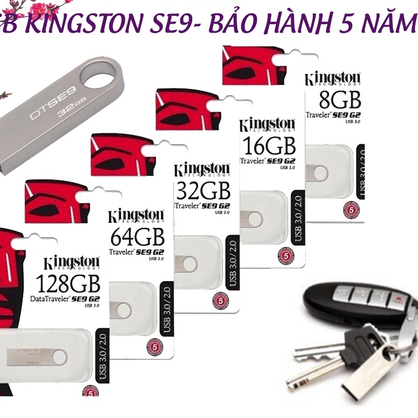 USB 64gb; 32gb; 16gb; 8gb; 4gb; 2gb Thiết bị lưu trữ 2.0/3.0 usb thiết kế nhỏ gọn, chống nước, bền đẹp, Bảo hành 5 năm