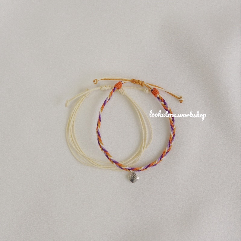 Vòng tay handmade dây thắt đủ màu Lookatme Sunshine LAM