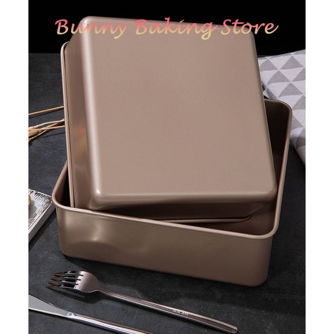 Khay nướng vuông chống dính đế sâu
