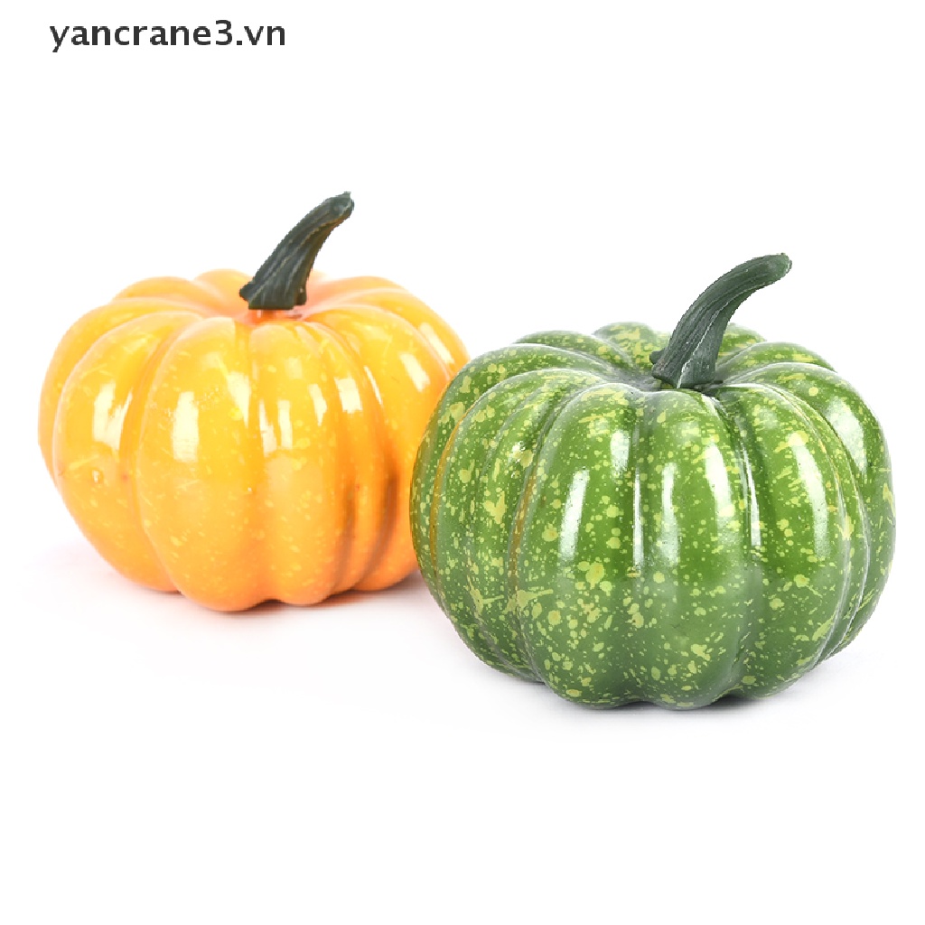 Mô hình quả bí ngô giả sống động như thật trang trí nhà cửa/ tiệc tùng 3.vn}