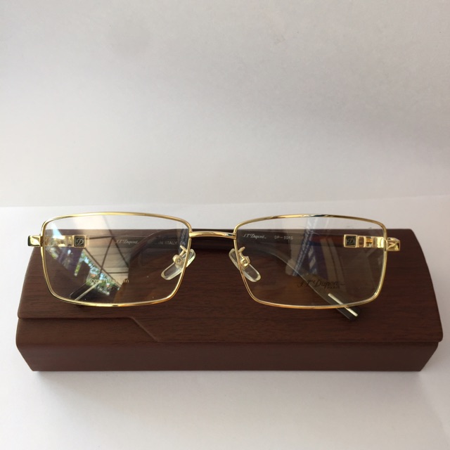 Kính cận nam thời trang titaum 100% mạ vàng titan