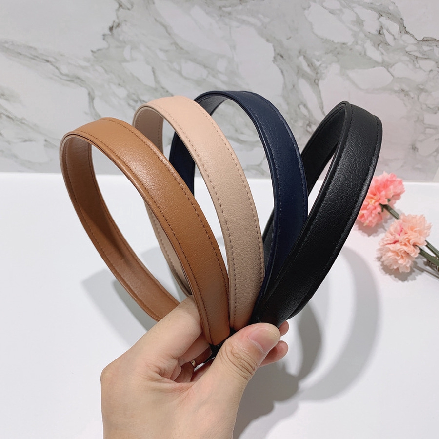 Cài tóc phong cách Hàn Quốc bọc da PU xinh xắn cho nữ