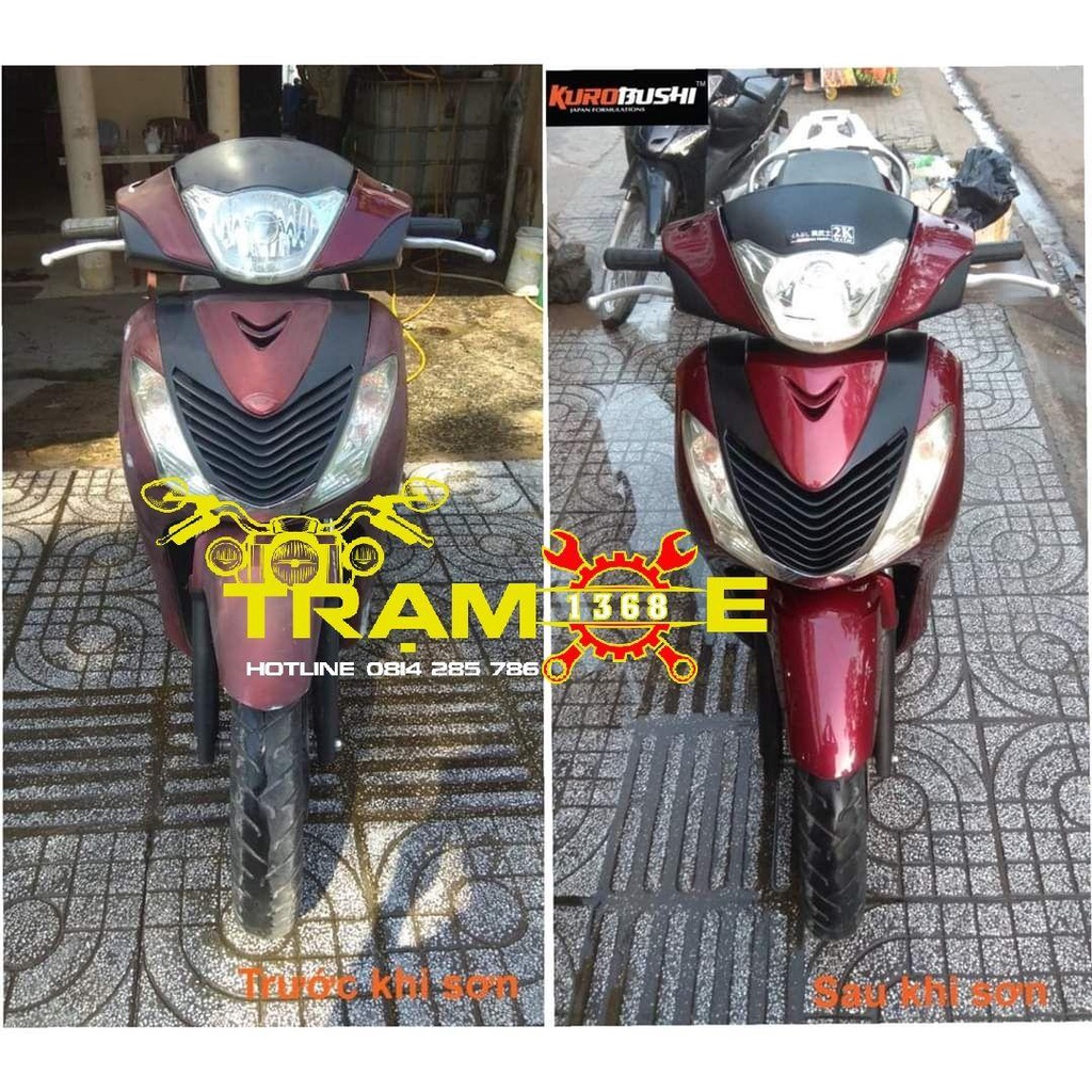 SƠN SAMURAI GÓI COMBO SƠN MÀU ĐỎ ĐÔ HONDA GỒM 4 CHAI, hàng xịn giá tốt, hàng xịn giá tốt
