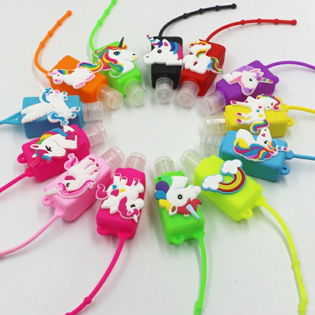 Chai 30ml Rỗng Kèm Silicon Hình Ngựa Pony Cute Dùng Đựng Nước Rửa Tay