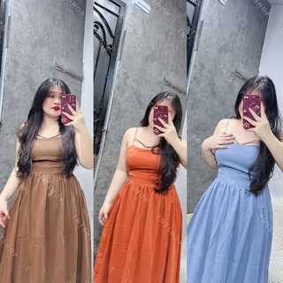 Đầm maxi dài sắc màu