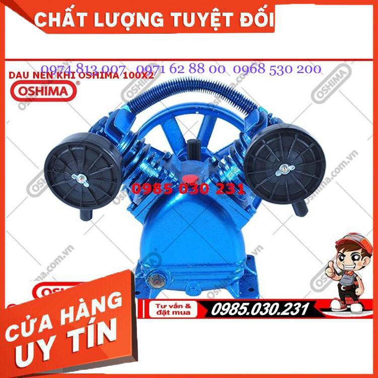 Đầu nén khí OSHIMA 100x2 Siêu giảm giá l Bảo hành 1 năm