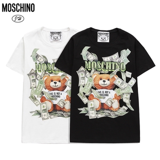 MOSCHINO    T-shirt Unisex Cotton Tee Plus Size Round Neck Short Sleeve C08962