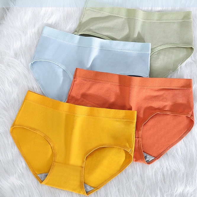 Quần Lót Nữ Trơn Cotton Kháng Khuẩn Đủ Màu