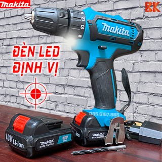 Máy khoan dùng pin makita 18v - - pin 2ah - máy bắn vít, vặn vít - 100% lõi đồng