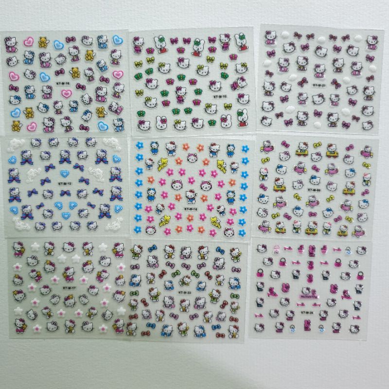 nail sticker - hello kitty (mẫu random)