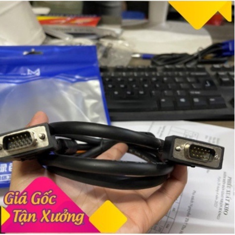 Dây cáp tín hiệu VGA 1.5m HP,Samsung,ANMCK , vga dell zin dây cáp kết nối 2 đầu VGA chống nhiễu BUNOC's