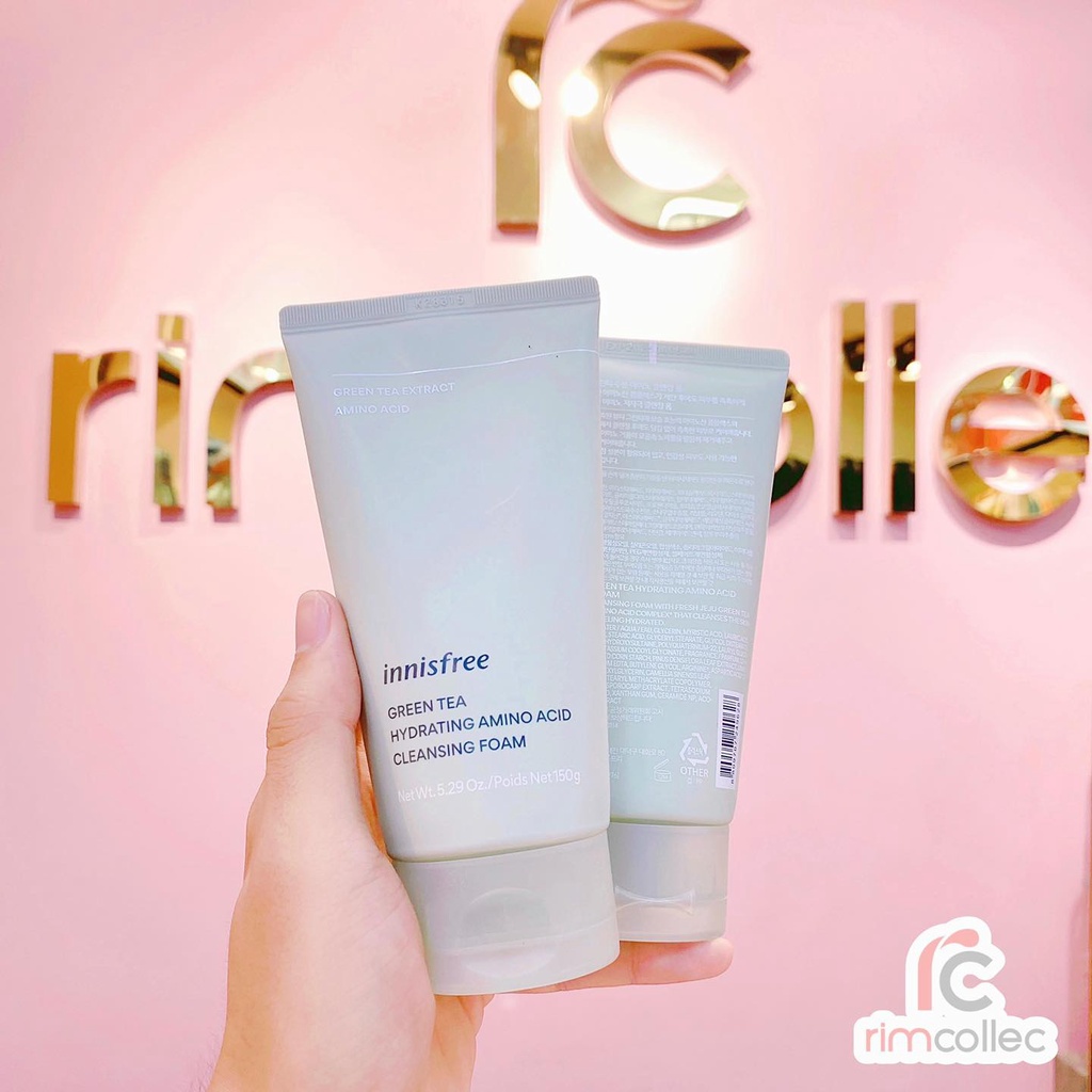 Sữa Rửa Mặt Trà Xanh Sạch Sâu Da Innisfree Green Tea Hydrating Amino Acid Cleansing Foam 150g