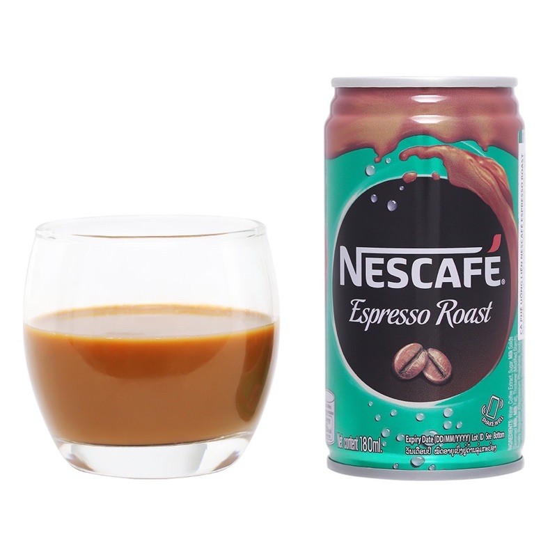 CÀ PHÊ UỐNG LIỀN NESCAFE-NESCAFÉ LON 170-180ML ĐỦ MÙI