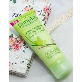 Tẩy Da Chết Simple Smoothing Facial Scrub – 75ml