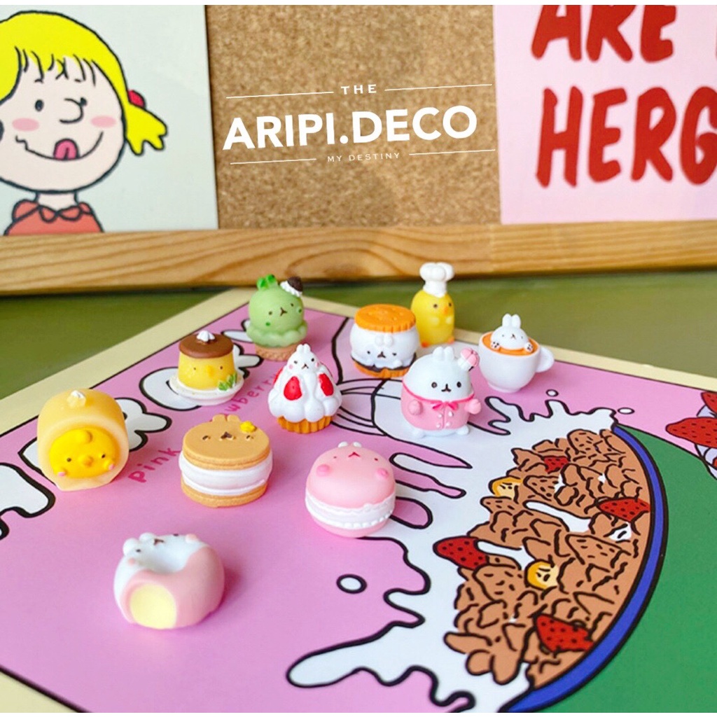 Charm hình bánh thỏ siêu xinh B2 /Nguyên liệu làm phụ kiện handmade vòng tay