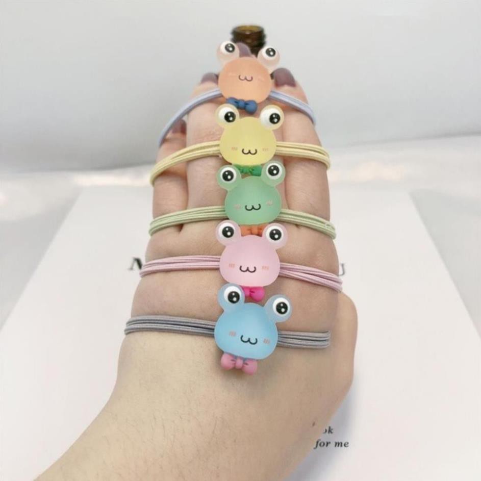 Dây buộc tóc ếch trong suốt siêu cute S4CT20