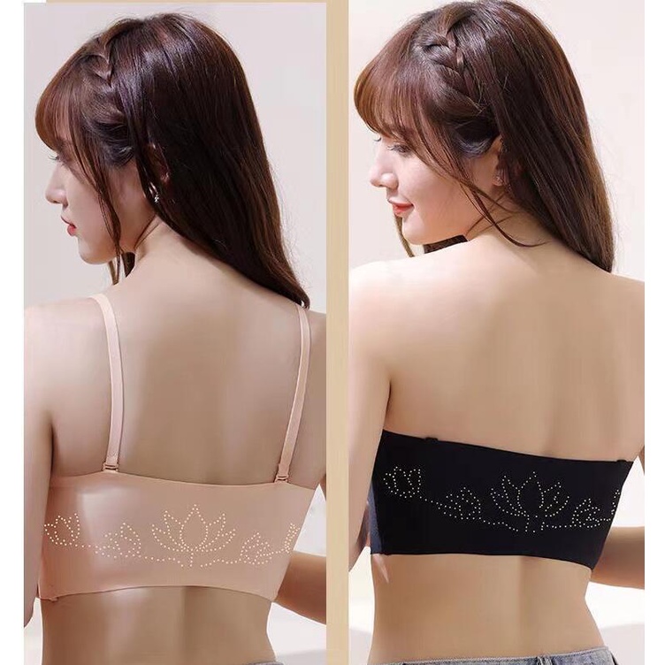 Áo ngực quây kKhóa trước liền mạch gom ngực chống lộ chống trượt vô hình cho nữ