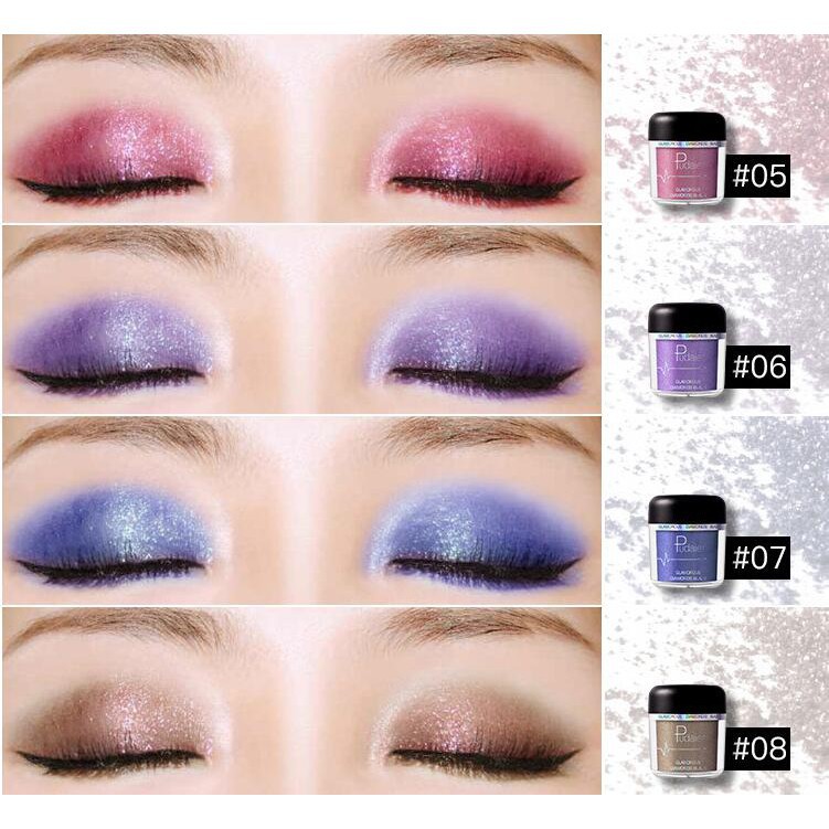 Hộp phấn mắt Pudaier ánh nhũ có 28 màu tuỳ chọn 18g