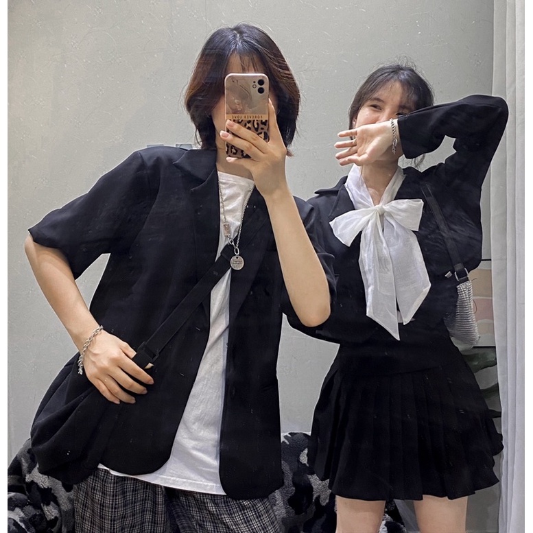 Set Blazer [CHẤT ĐẸP ] form rộng nhiều màu siêu xinh tay dài tay ngắn