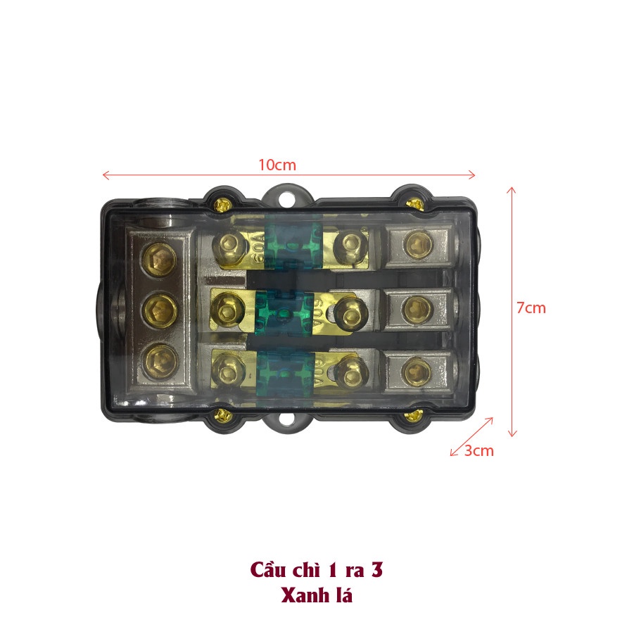 Cầu chì 1 ra 3 cho ô tô