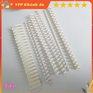 10 Chiếc Lò xo gáy xoắn nhựa các cỡ, Gáy xoắn đóng sổ