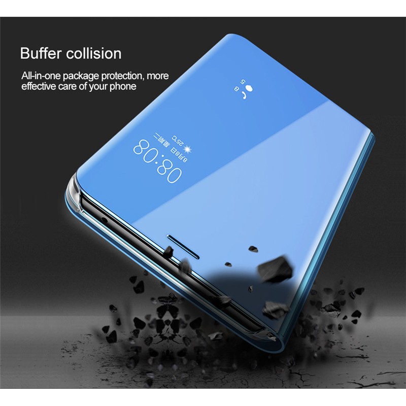 Ốp Điện Thoại Nắp Lật Tráng Gương Sang Trọng Cho Samsung Galaxy S6 S6+ S7 S8 S8+ S6 Edge S6 Edge plus