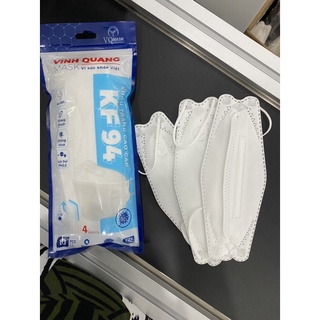 Thùng 300 cái khẩu trang 4d / kf94 vinh quang mask màu trắng