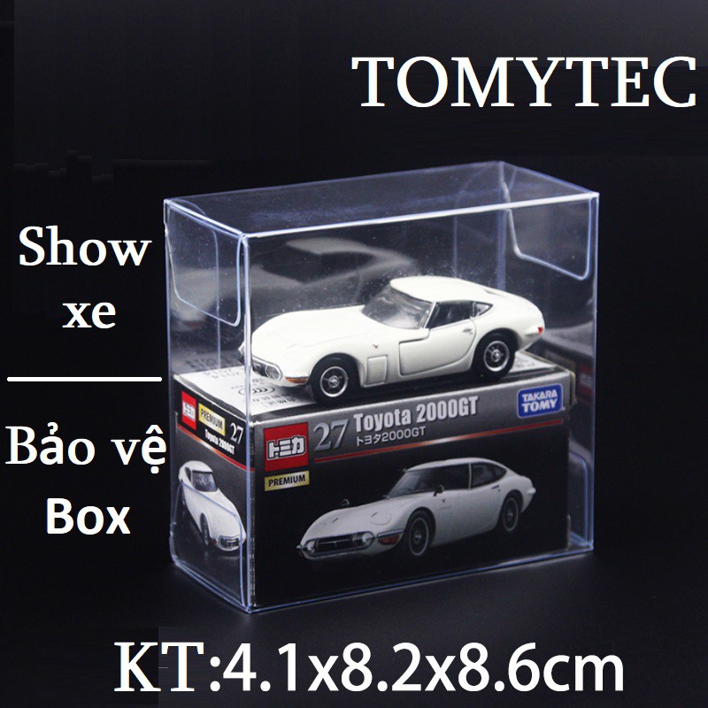 1 Hộp đựng Tomytec Mica PVC chuyên dụng Show xe - Bảo quản hộp - Hot Wheels - Green Light - TarMac (KT: 41 x 82 x 86 mm)