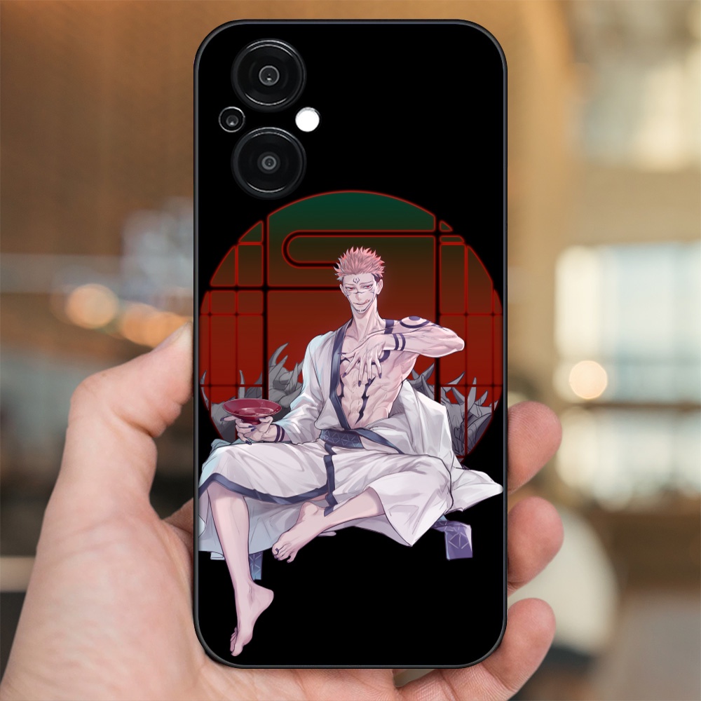 Ốp lưng Oppo Reno 8Z 5G viền đen in hình Yuji Jujutsu Kaisen