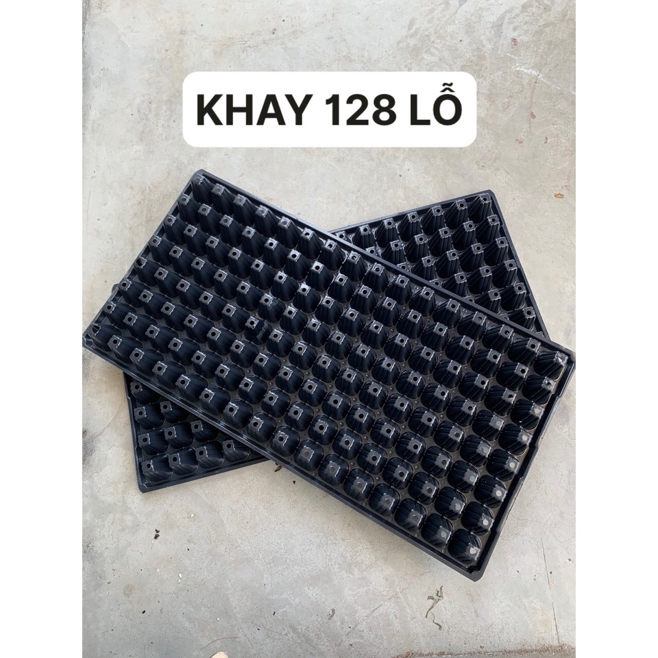 5 KHAY ƯƠM 128 LỖ NÔNG ( BẠT CHỐNG CỎ, LƯỚI CHỐNG NẮNG, DỊCH TRUYỀN CHO CÂY...)