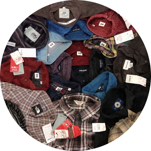 SƠ MI FLANNEL SECOND HAND 79.000 (Nhắn shop để chọn mẫu) | BigBuy360 - bigbuy360.vn