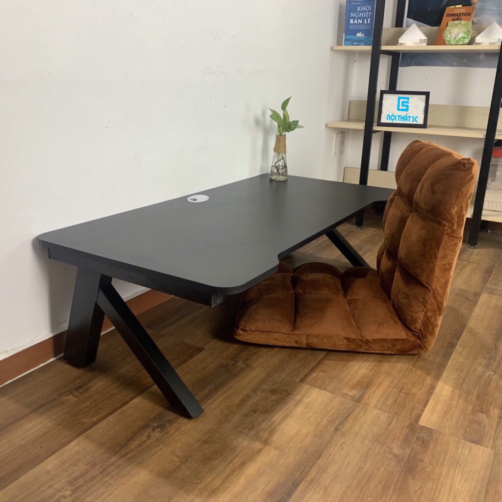 Bàn Gaming gấp gọn chân chữ K thiết kế đặc biệt, bàn học tập làm việc để máy tính đa năng tiện dụng