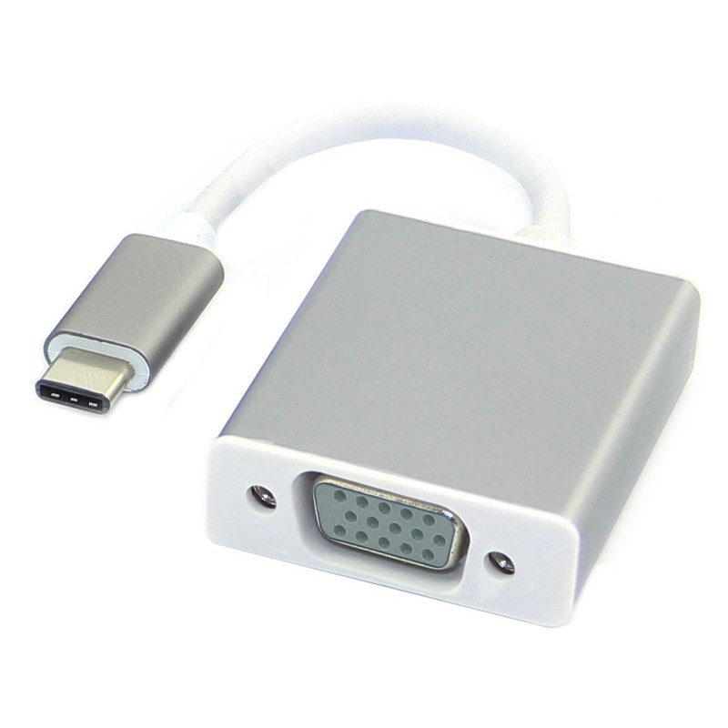 Cáp USB Type C to VGA cho Macbook chuẩn USB3.1 Type-C - Cáp USB to VGA chuẩn USB3.1