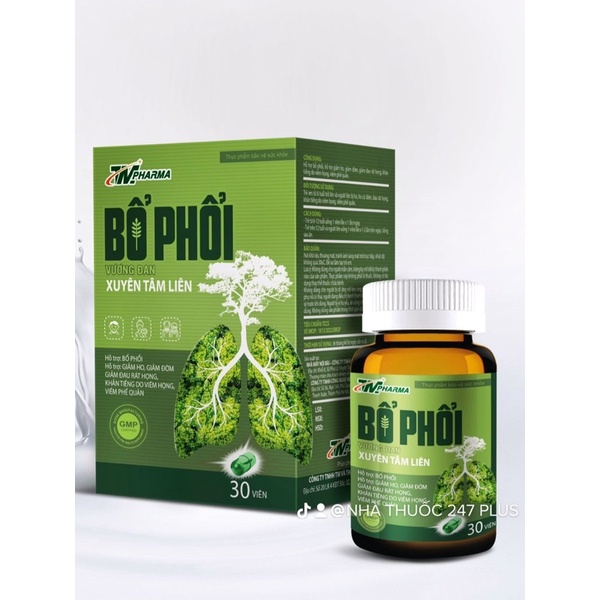 Viên đông trùng bổ phổi tâm liên nuôi dưỡng phục hồi mạnh mẽ hô hấp cho cả gia đình