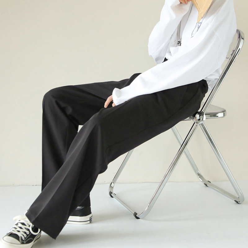 ✦ AFFLIGA ✦Quần kaki dài lưng cao dáng rộng thiết kế đơn giản thời trang dành cho nam