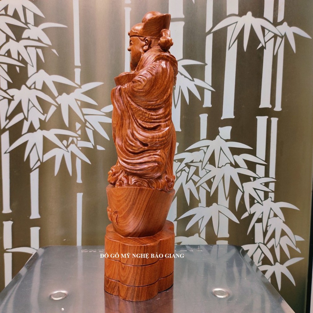 Tượng Thần Tài gỗ hương cao 30 cm mẫu mới - CHẤT LƯỢNG TUYỆT ĐỐI