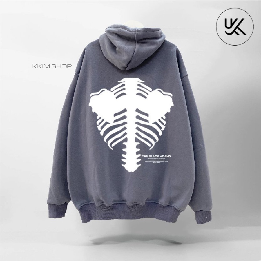 Áo Nỉ HOODIE The Black Adams XANH LÁ, Áo hoodie unisex nam nữ form rộng oversize chất liệu Nỉ bông cao cấp KKIM SHOP