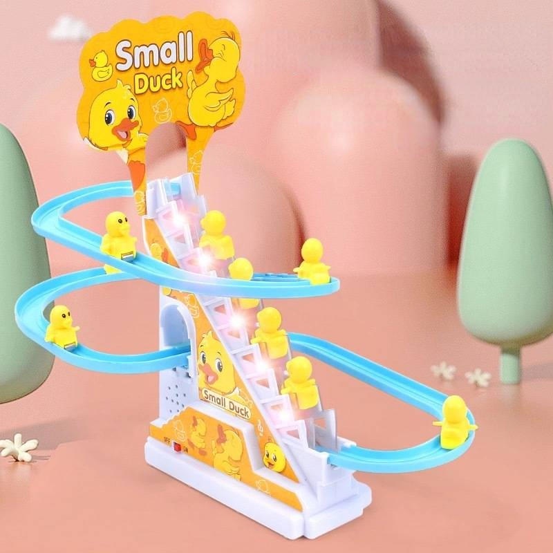 Đồ chơi cầu trượt vịt vàng leo thang phát nhạc vui tai cho bé yêu