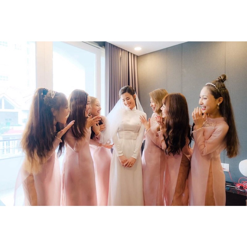 Áo dài voan 4 tà sale lỗ