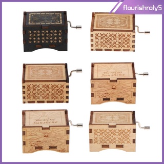 Hộp nhạc bằng gỗ vận hành thủ công cho bé