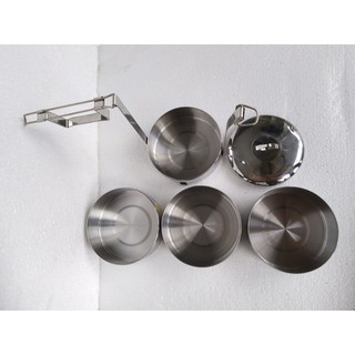 CẶP LỒNG CÀ MƠN - Cà men INOX 4 NGĂN CMS16-4I