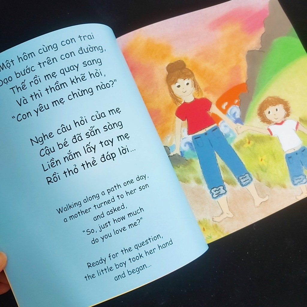 Sách - Picture book song ngữ Mẹ yêu con nhiều hơn (dành cho bé 0-6 tuổi)