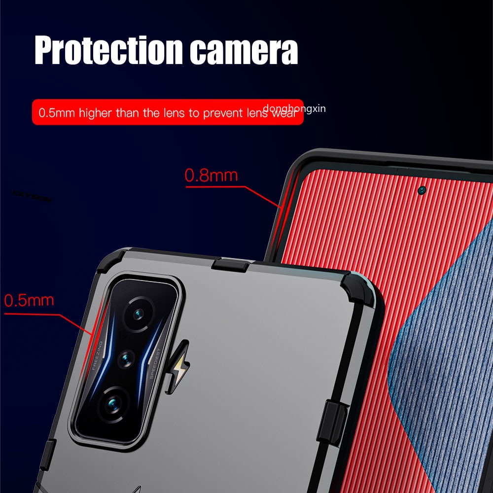 Ốp Điện Thoại Kiểu Giáp Chống Sốc Kèm Giá Đỡ Nhẫn Cho Xiaomi POCO F4 GT F4 5G F3 GT Redmi K50 Gaming K50 Pro K40 Pro