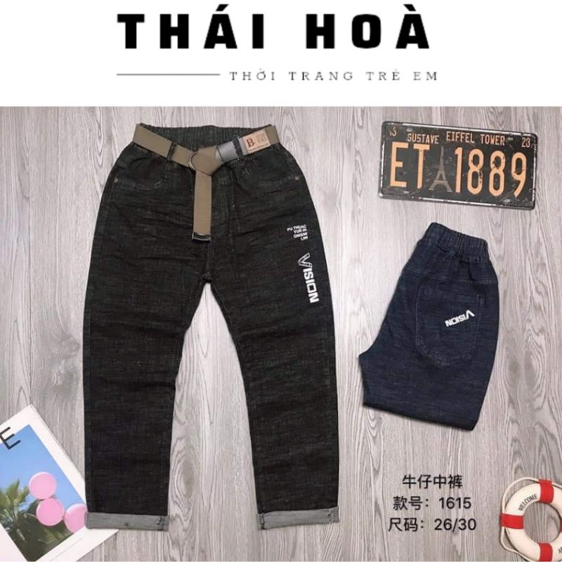 [BIG SIZE]Quần jean dài  bé trai đại cồ 30_40kg chất liệu jeans mềm đẹp