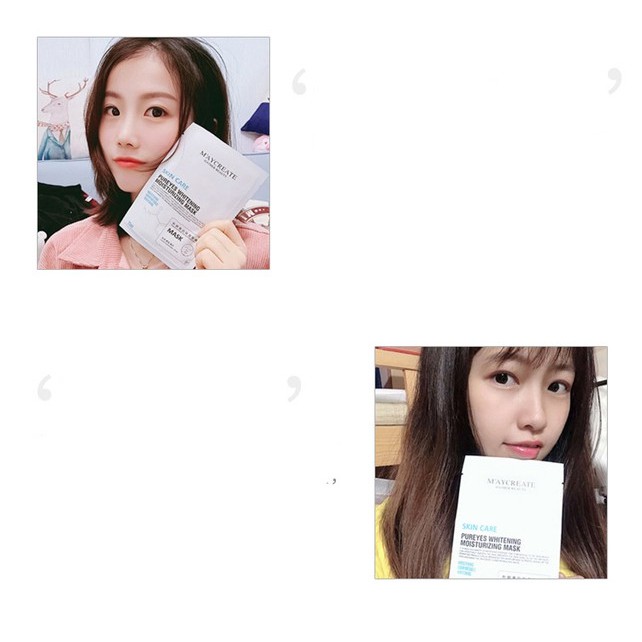 Combo 5 Mặt Nạ Dưỡng Trắng Da Cấp Ẩm Skin Care M'aycreate Water Lotus Whitening Mask | BigBuy360 - bigbuy360.vn