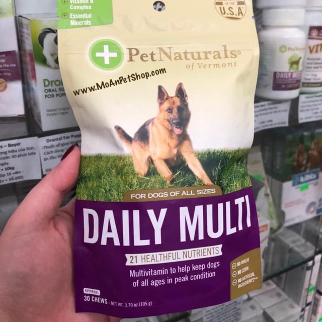 Vitamin và Khoáng tổng hợp Daily Multi Pet Naturals cho chó