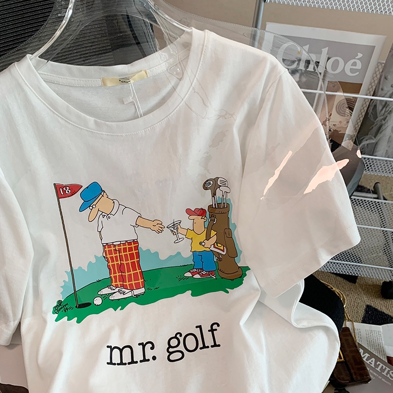 NRVP Áo Thun Nữ Tay Ngắn In Hình Phong Cách Hàn Quốc Thời Trang Mùa Hè 2022