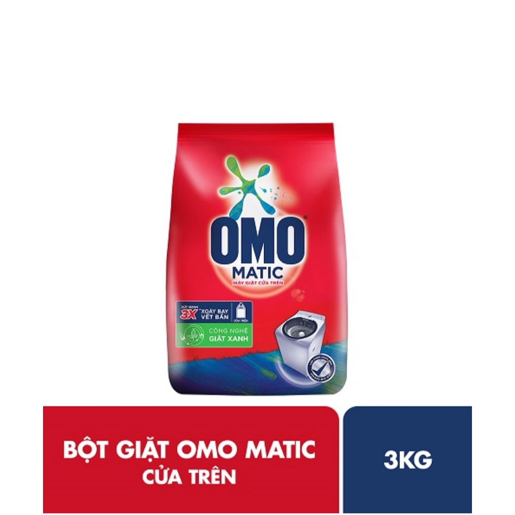 Bột giặt Omo Mactic cửa trên 3 Kg