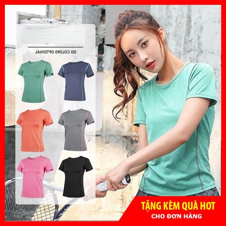 ÁO THUN TẬP GYM NỮ, ÁO PHÔNG THỂ THAO NỮ TẬP GYM YOGA . ⛔